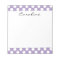 Monogram Purple White Trendy Fun Polka Dot Pattern