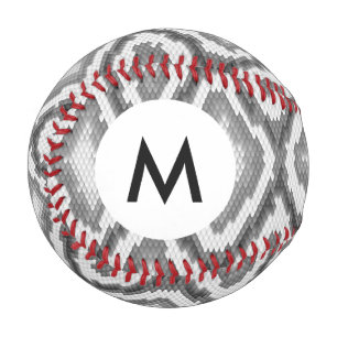 Monogram Python snake skin pattern Baseball