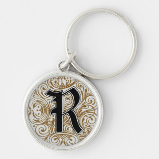 Monogram ‘R’ in Gold - Keychain
