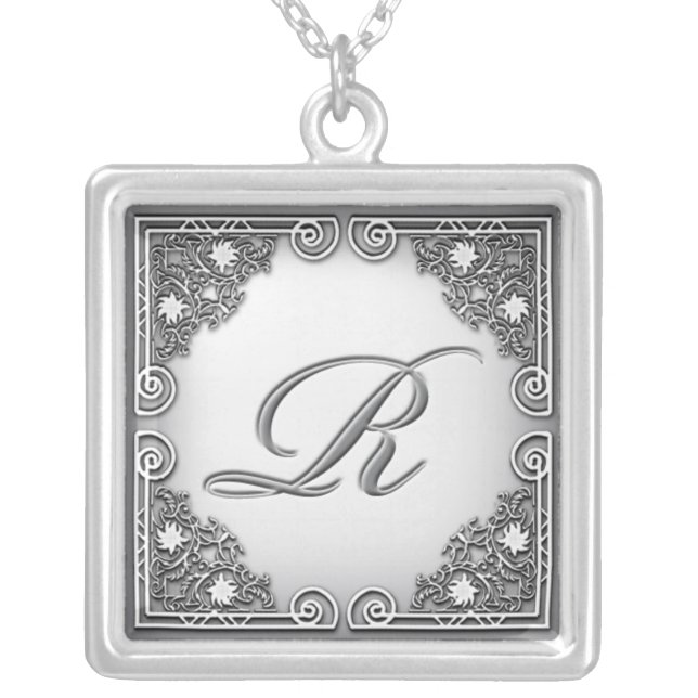 Monogram "R" Necklace (Front)