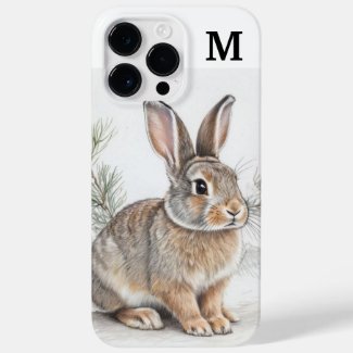 Monogram Rabbit and Pine  Case-Mate iPhone Case