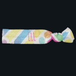 Monogram Rainbow Diagonal Lines Pattern Pop Art Elastic Hair Tie<br><div class="desc">Monogram Rainbow Diagonal Lines Pattern Pop Art Trendy Design For All Occassion,  Holiday,  Birthday Party,  Anniversary,  Travel - gifts and presents,  with Monogram text template. Summer Holiday. Red,  Blue,  Pink,  Yellow,  Violet,  Magenta,  Green - Abstract colors.</div>