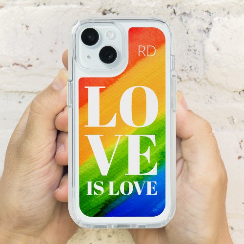 Monogram Rainbow  iPhone 15 Case