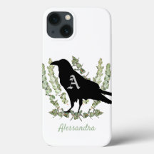 Monogram Raven Spirit Animal Personalized