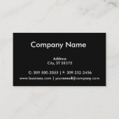 Monogram Real Estate Professional Agent Business Card (Back)