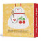 Monogram Red and Yellow Cherry Apron Recipe Binder