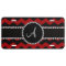 Monogram red black chevrons black stripe