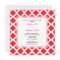 Monogram Red Quatrefoil Pattern Rehearsal Dinner