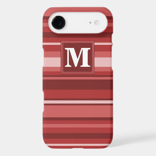 Monogram red stripes iPhone 17 air case