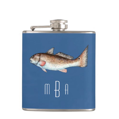 Monogram Redfish Hip Flask