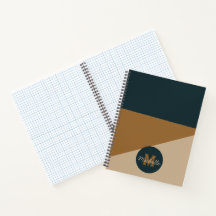 Monogram retro 70s Green Brown vintage color block