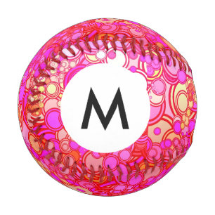 Monogram Retro Circles Baseball