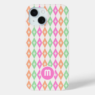 Monogram Retro Diamonds iPhone 15 Case