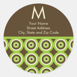 Curs Return Address Labels Wedding Tips And Inspiration Monogram Return Address Label Green Modern Book Stickers Zazzle