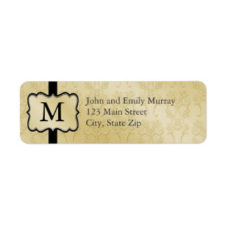 Monogram Return Address Labels