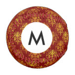 Monogram Rich Holiday Damask Baseball