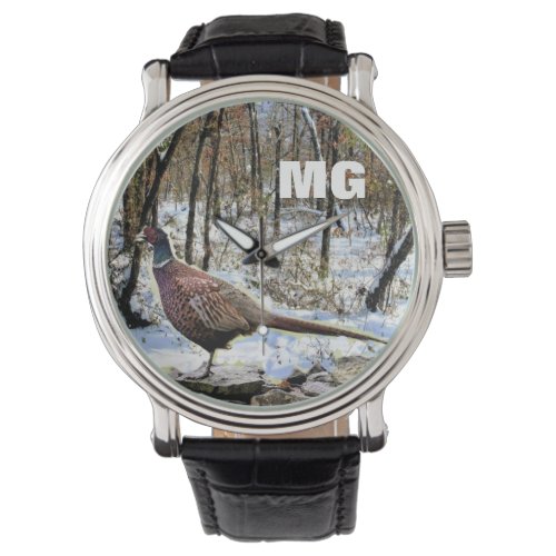 Monogram Ring_necked Pheasant Hunters Watch