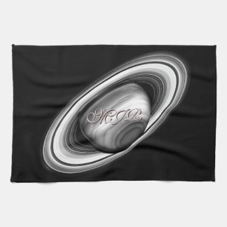 Monogram, Rings of Gas Giant Saturn - solar system Towel