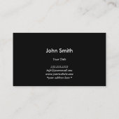 Monogram River Night View Photography Business Card (Back)