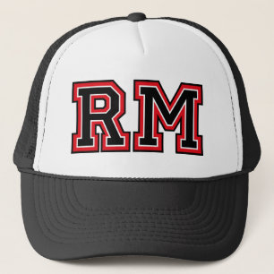 Monogram 'RM' initals Trucker Hat