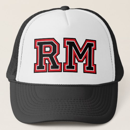 Monogram RM initals Trucker Hat