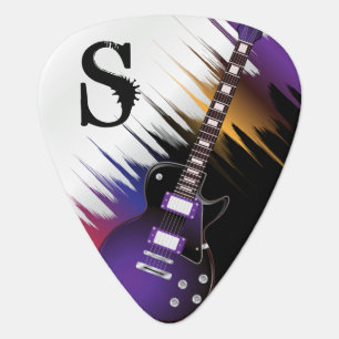 Monogram Rock and Roll Guitar  - Purple Pick