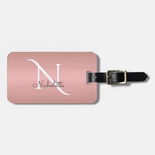 Rose gold luggage 2025 tag