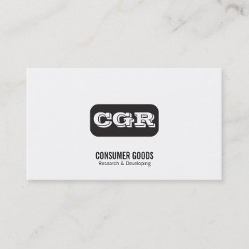 Monogram Rounded Background Business Card by lovely_businesscards at Zazzle