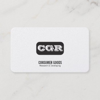 Monogram Rounded Background Variation Business Card by lovely_businesscards at Zazzle