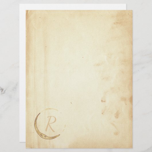 Monogram Rustic Antique & Coffee Stain S01 (Front/Back)