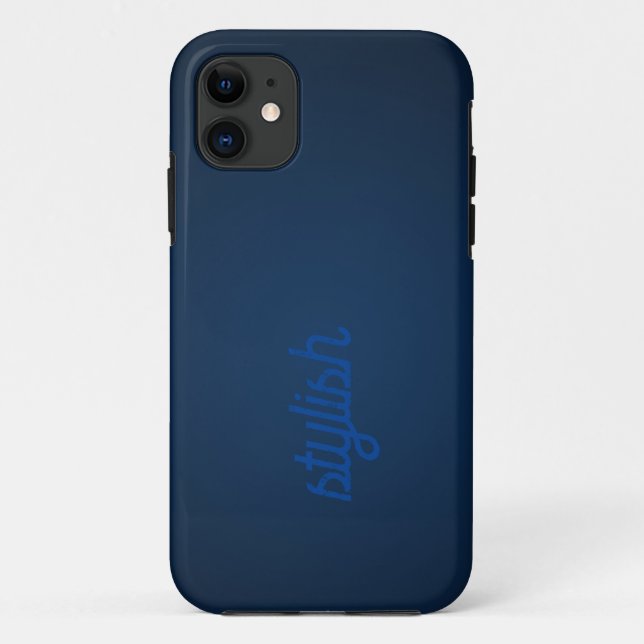 Monogram Rustic ]Dark Blue Case-Mate iPhone Case (Back)