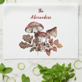 Monogram Rustic Fall Country Farmhouse Watercolor 