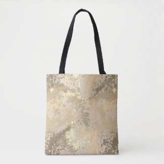 Monogram Rustic Splatter Tote Bag