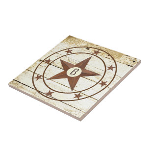 Monogram Rustic star wheel ceramic tile