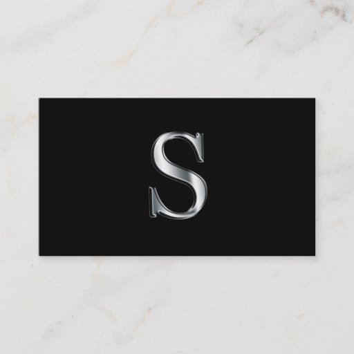 Customizable Monogram S business cards