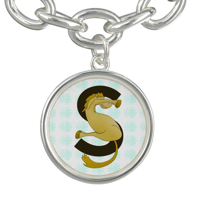 Monogram S Funny Pony Customized Bracelet (Design)