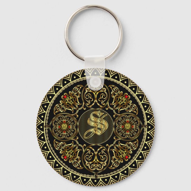 Monogram S Keychain (Front)