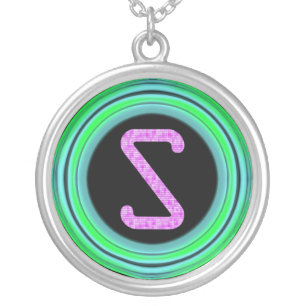 Monogram "S" Silver Plated Necklace