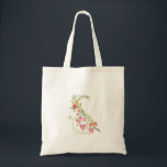 monogram S wedding floral spring Bridal Shower Tote Bag<br><div class="desc">***this design is part of a collection*** _______________________ this design template is fully editable and customizable by you the customer - click personalize further button if you wish to move, add, delete, or make significant changes to the design _______________________ *if you have any DESIGN questions or need more designs or...</div>