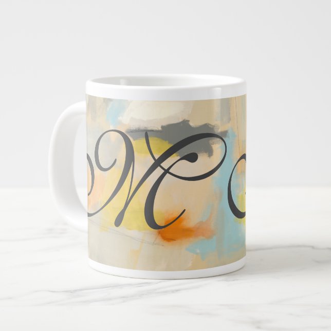 Monogram | Sacred II Large Coffee Mug (Front Left)