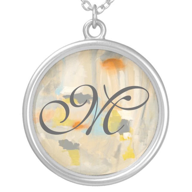 Monogram | Sacred II Silver Plated Necklace (Front)