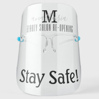 Monogram Salon Reopening Covid Safe Face Shield