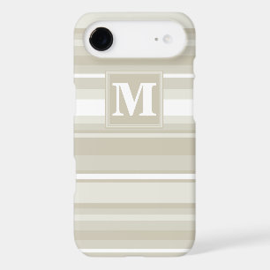 Monogram sandstone stripes iPhone 17 air case