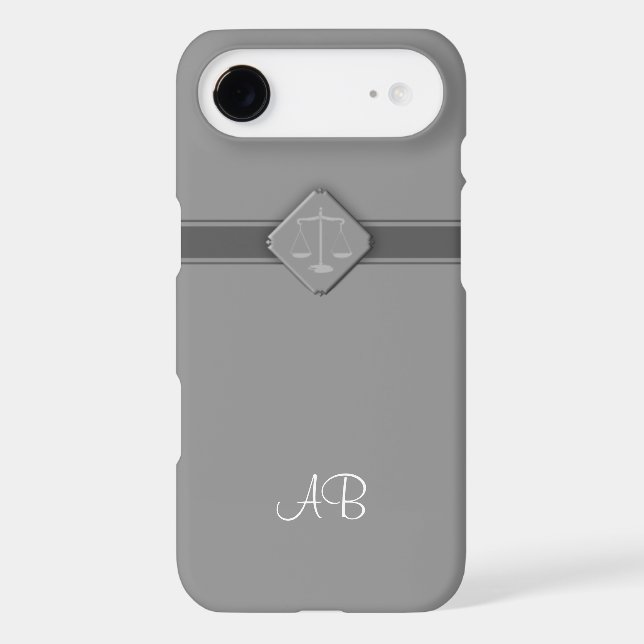 Monogram Scales of Justice Case-Mate iPhone Case (Back)