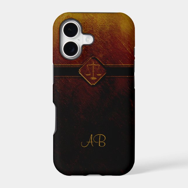Monogram Scales of Justice Iphone Case (Back)