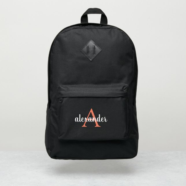 Monogram School  Port Authority® Backpack (Front)