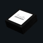 Monogram Script Name | Modern Minimalist Feminine Gift Box<br><div class="desc">Monogram Script Name | Modern Minimalist Feminine</div>