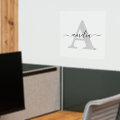 Monogram Script Name Wall Decal | Zazzle