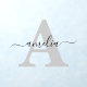 Monogram Script Name Wall Decal | Zazzle