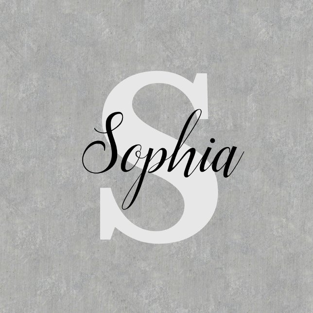 Monogram Script Name Wall Decal (Creator Uploaded)